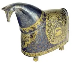 مجسمه اسب سرامیکی شوالیه