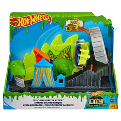 پیست دایناسور هات ویلز Hot Wheels Toxic Dino Coaster Attack