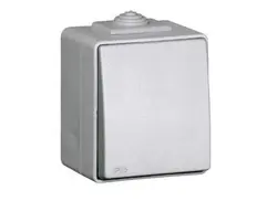 کلید تک پل روکار خاکستری IP65 برند ایفاپل کد ۴۸۰۱۱CCZ