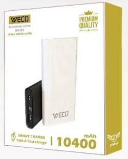 پاوربانک WECO POWERBANK 10400mAh مدل WE-03