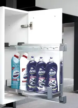 سبد سوپر مواد شوینده زیر سینکی متصل به بدنه کریستال فانتونی F152