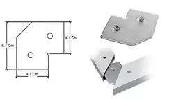 کرنر جوینت پروفیل درب ، کمد و کابینت مدل ژرمن فانتونی I202