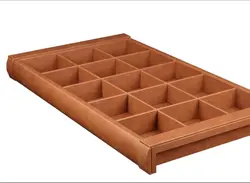 سینی مشبک ریلی داخل کمد لباس با فریم چرم فانتونی J604, J605 و J624, J625