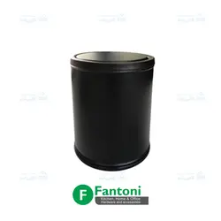 سطل سرویس بهداشتی مشکی گرد درب الاکلنگی فانتونی S501