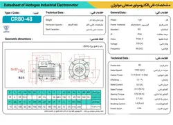 الکتروموتور تکفاز 1 اسب موتوژن MOTOGEN رله ایی