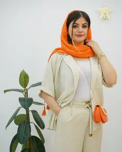 مانتو شلوار نچرال کد d753