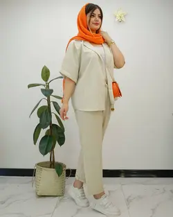 مانتو شلوار نچرال کد d753