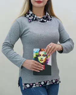 بلوز فانریپ یقه مردانه کد d578