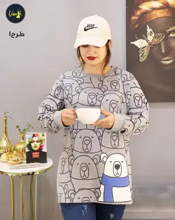 بلوز چاپ خرسی کدd105