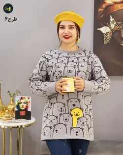 بلوز چاپ خرسی کدd105