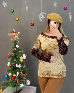 بلوز مخمل رومی کد d493