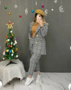 کت و شلوار پشمی وانیک کد d368