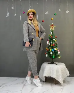 کت و شلوار پشمی وانیک کد d368