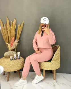 ست هودی شلوار کرک d162