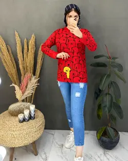 بلوز چاپ خرسی کد D107