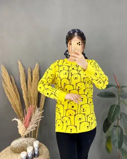 بلوز چاپ خرسی کد D107