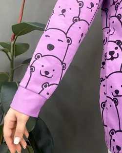 بلوز چاپ خرسی کد D107