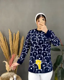 بلوز چاپ خرسی کد D107