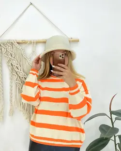 بلوز بافت راه راه d128