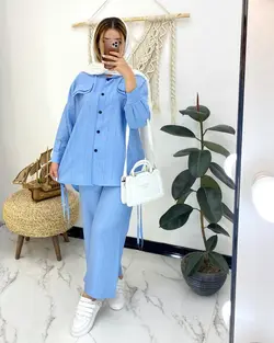 ست مانتو شلوار بابوس C950