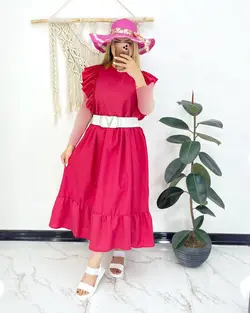 پیراهن ساحلی بلند رنگی c996