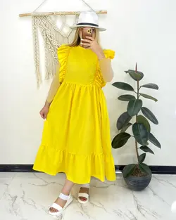 پیراهن ساحلی بلند رنگی c996