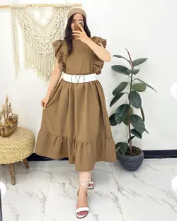 پیراهن ساحلی بلند رنگی c996