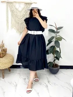 پیراهن ساحلی بلند رنگی c996