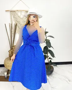 پیراهن خالدار c968