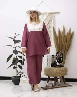 ست مانتو شلوار کرسپو کدc812