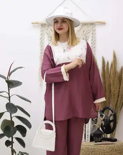 ست مانتو شلوار کرسپو کدc812