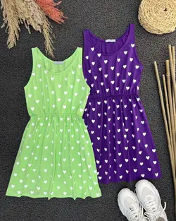 سارافون کوتاه طرح قلب کدc833