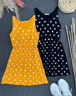 سارافون کوتاه طرح قلب کدc833