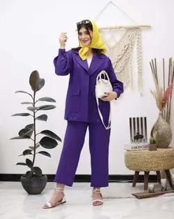 ست مانتو شلوار لنین  کدc760