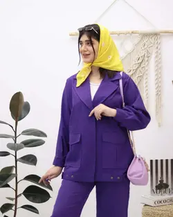 ست مانتو شلوار لنین  کدc760