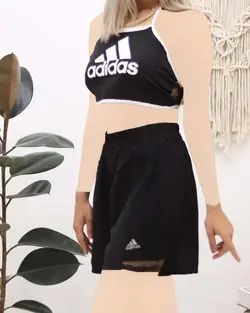 ست نیم تنه شلوارک adidasکدc764