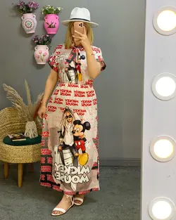 پیراهن ساحلی C591