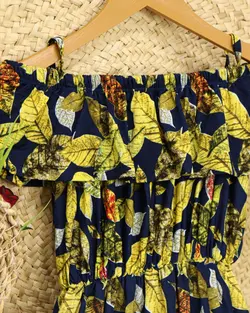 پیراهن کوتاه گلدار جدیدC443