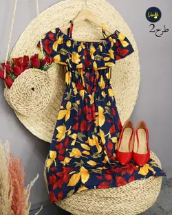 پیراهن کوتاه گلدار جدیدC443