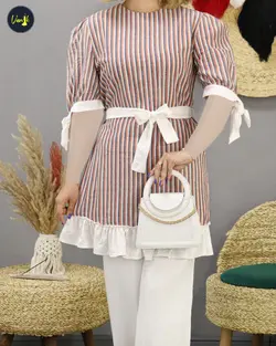 پیراهن راه راه c433