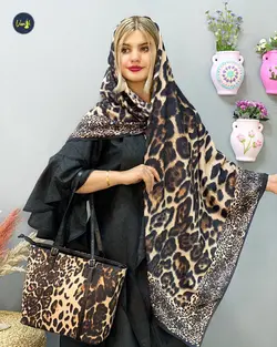 ست کیف روسری پلنگی C342