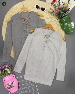 بلوزسرشونه مرواریدی بازC275