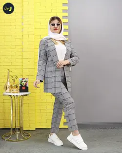 کت شلوارچهارخونهC102