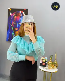 شومیز چین دارc48