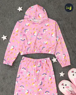 ست نیم تنه شلوار یونیکورن b966