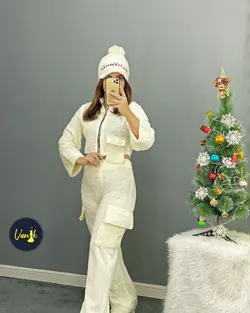 ست نیم تنه شلوار تدی b757