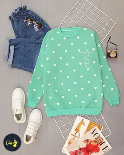 بلوزتو کرک طرح قلب  b772