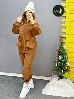 ست هودی شلوار کبریتی b728