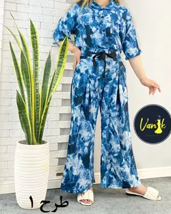 ست بلوز شلوار ابرنگی کدa865