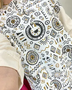 پیراهن بلند طرحدار کد d980